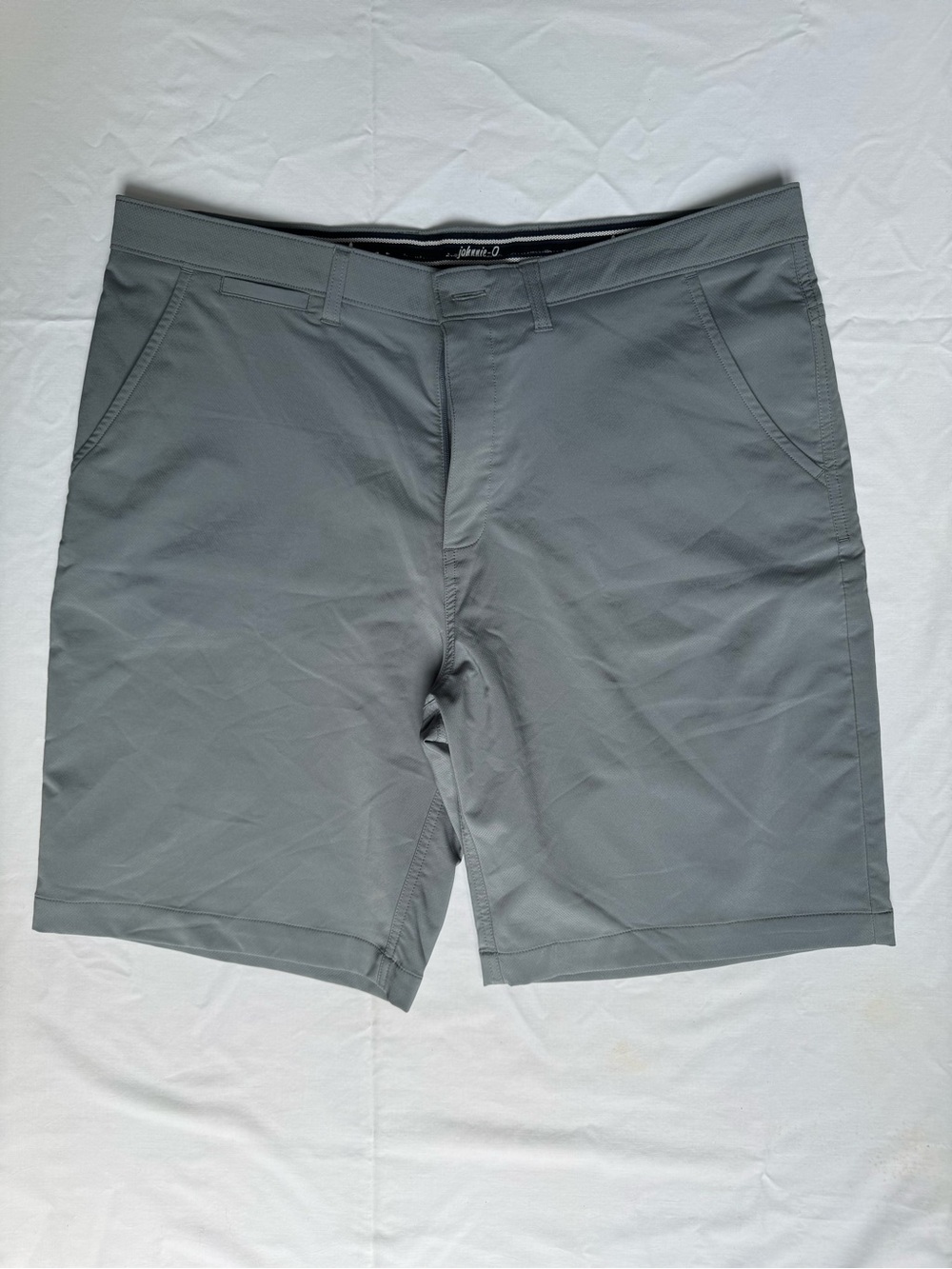 johnnie-O Mens Mulligan Performance Shorts Gray Size 36 Golf Activewear